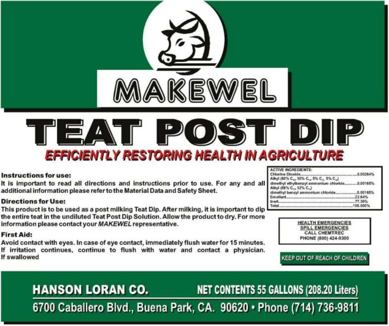 Makewel Teat Post Dip